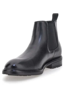 Stivaletti Chelsea neri in vera pelle Ferré FU231C621