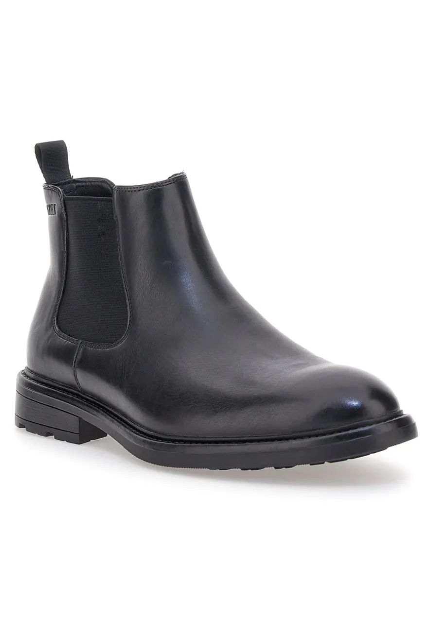 Stivaletti Chelsea neri in vera pelle Ferré FU231C621