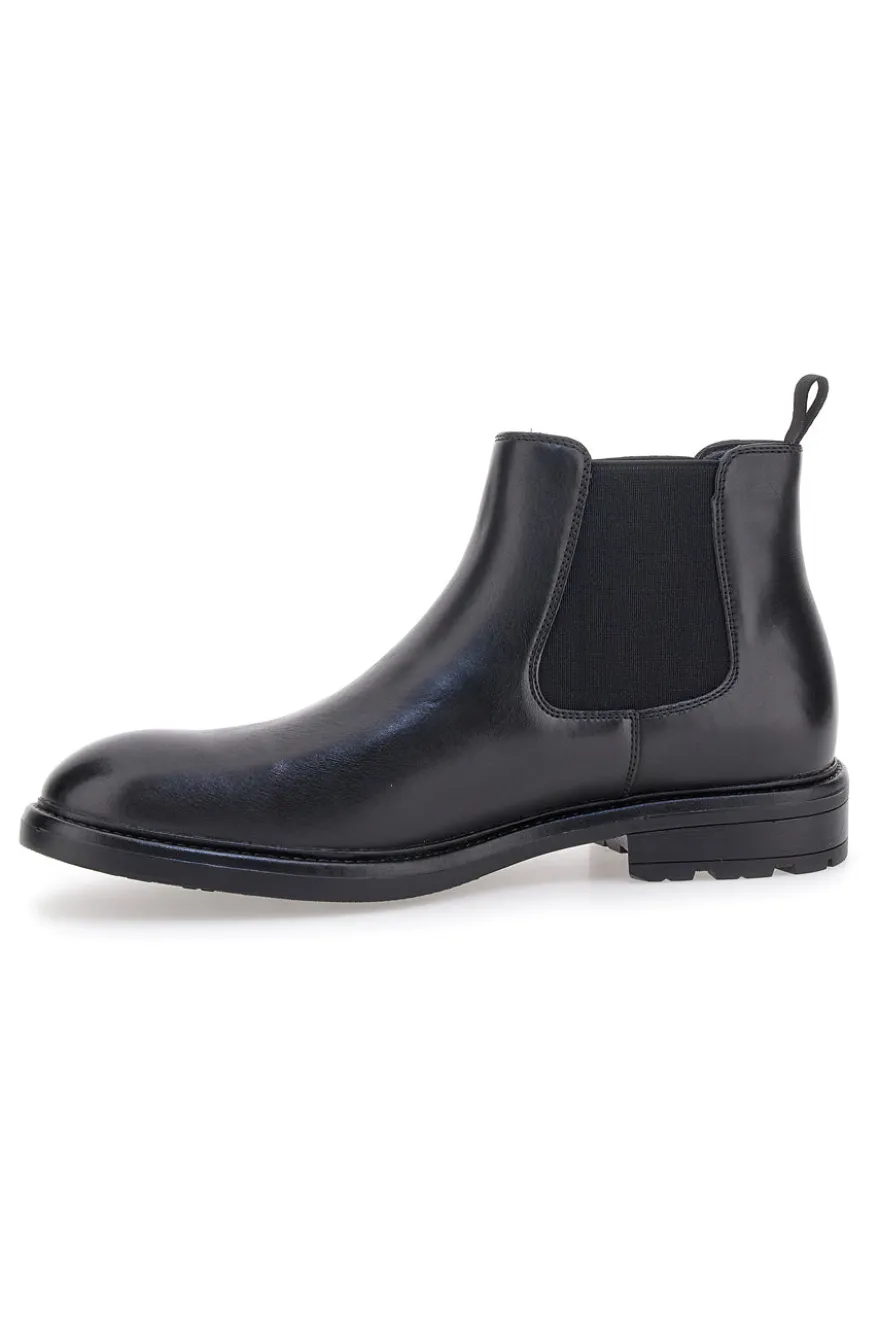 Stivaletti Chelsea neri in vera pelle Ferré FU231C621