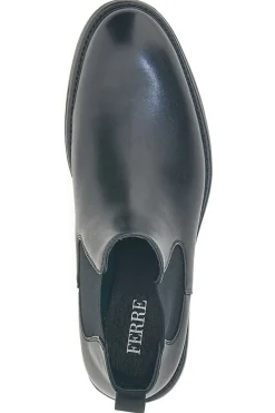 Stivaletti Chelsea neri in vera pelle Ferré FU231C621