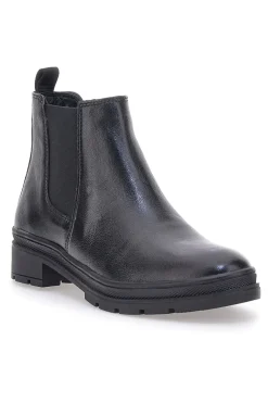 Stivaletti Chelsea neri in vera pelle PRIMA RIGA 602