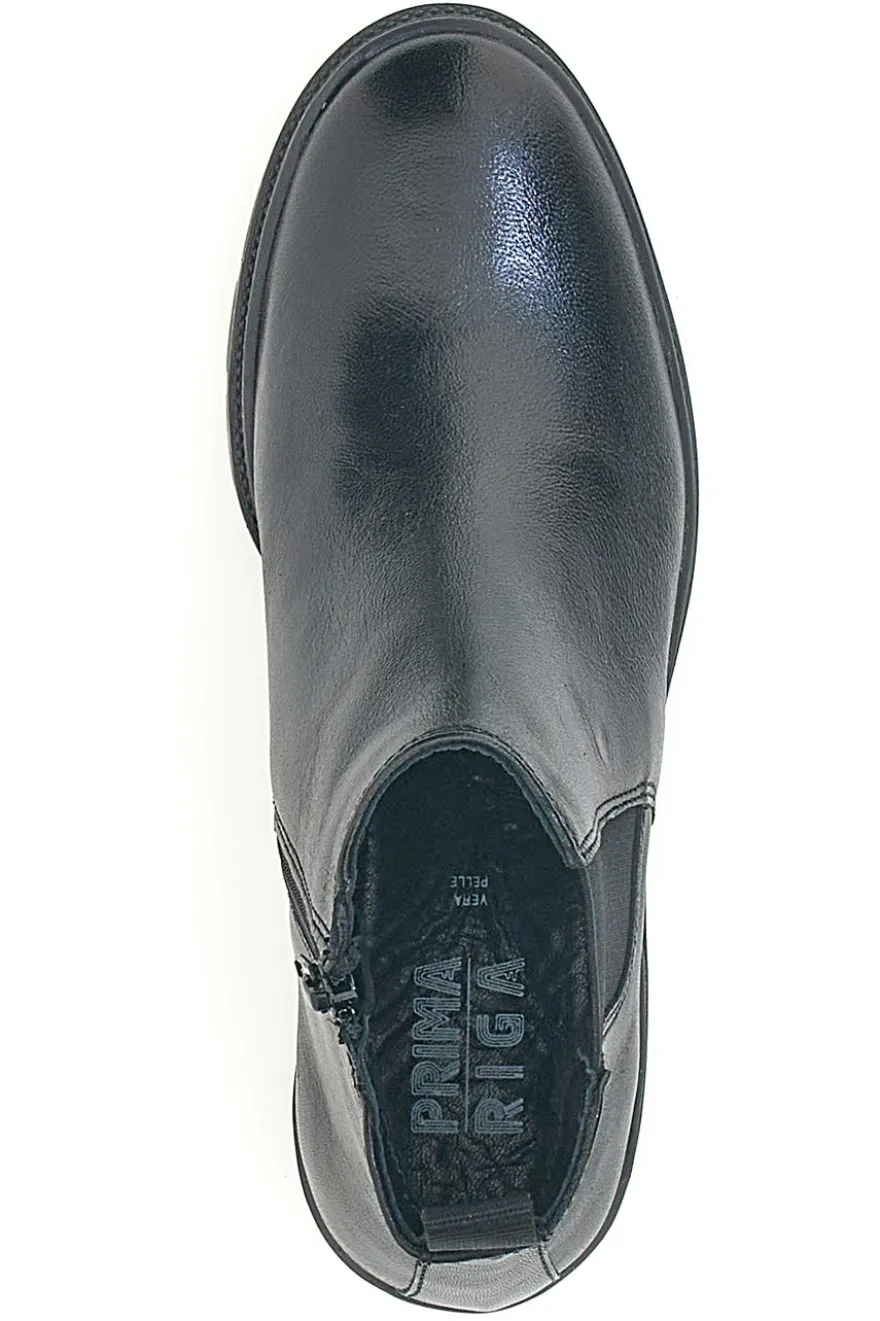 Stivaletti Chelsea neri in vera pelle PRIMA RIGA 602