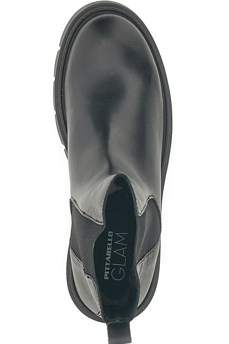 Stivaletti Chelsea Neri In Vera Pelle Pittarello Glam 2545180