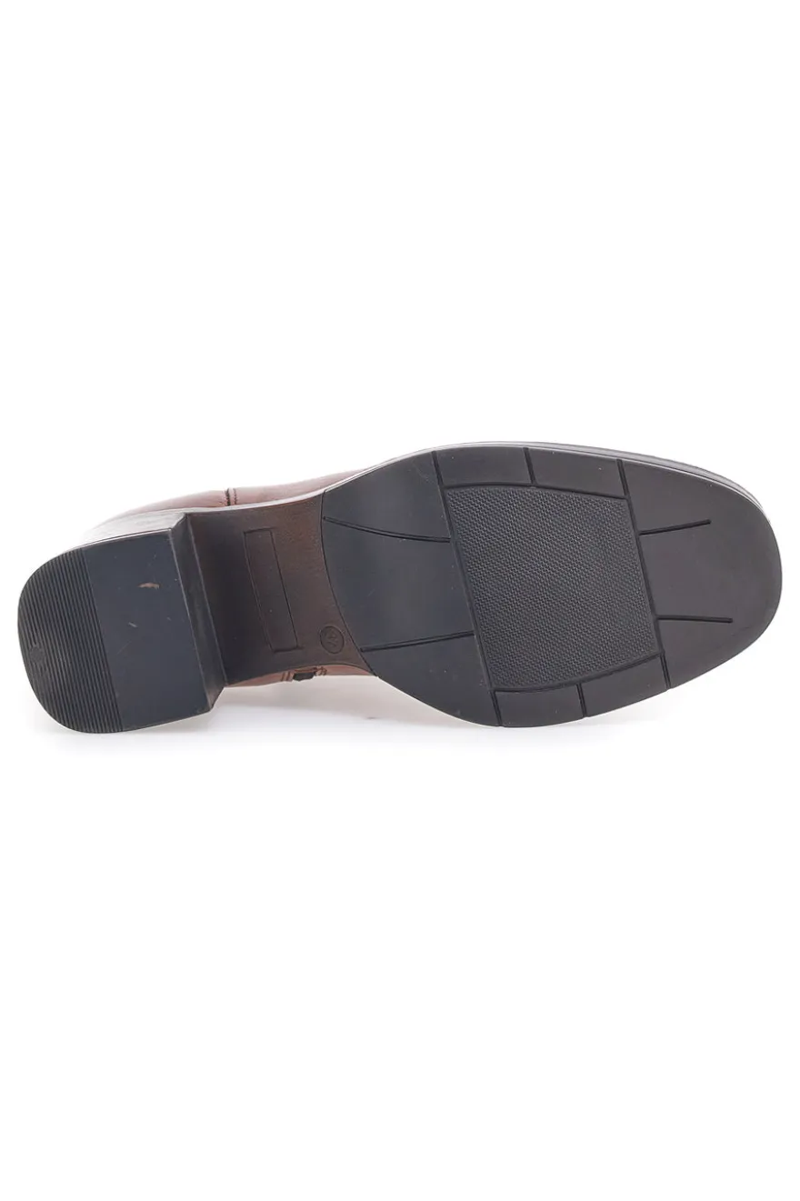 Stivaletti Cognac Vera Pelle Pittarello Look 2441769