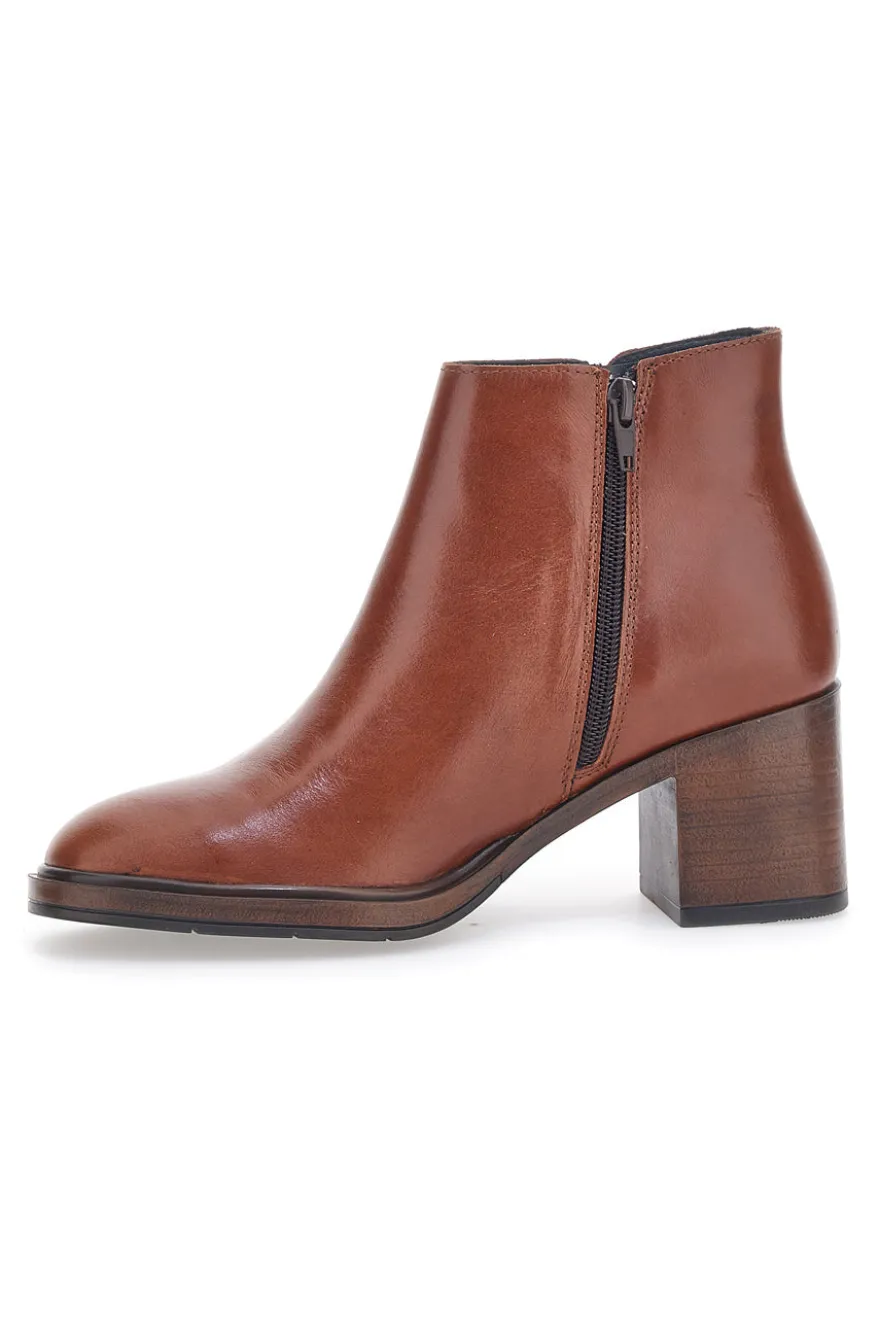 Stivaletti Cognac Vera Pelle Pittarello Look 2441769
