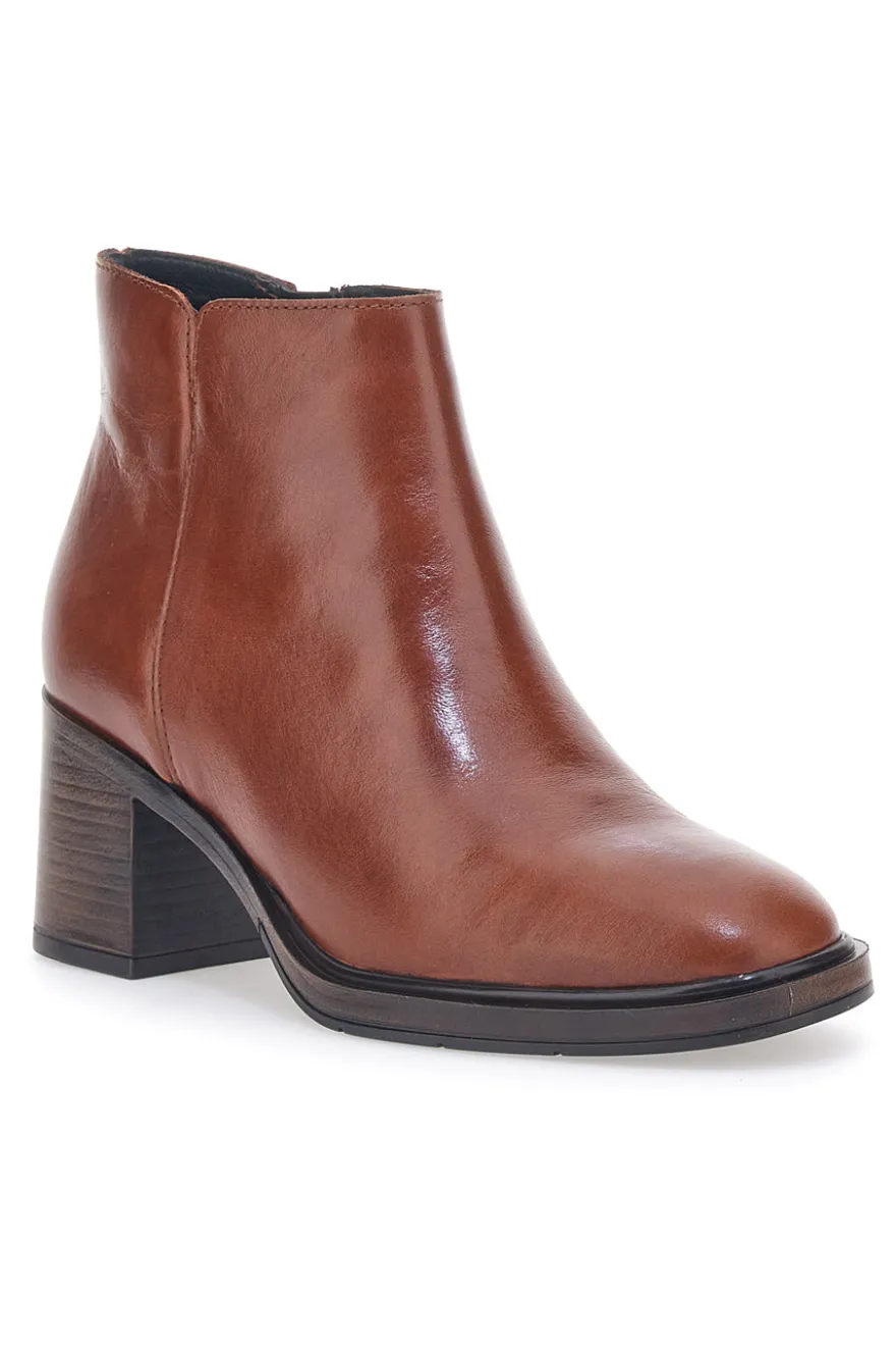 Stivaletti Cognac Vera Pelle Pittarello Look 2441769