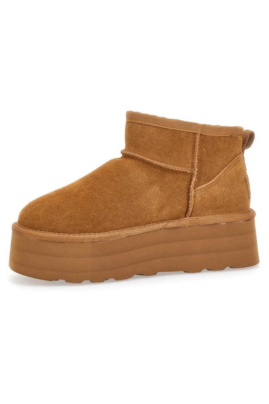Stivaletti con Flatform Wow Pittarello 3166 Camel