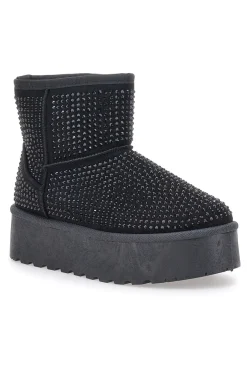 Stivaletti con Strass Neri Pittarello Glam 1302