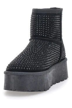 Stivaletti con Strass Neri Pittarello Glam 1302
