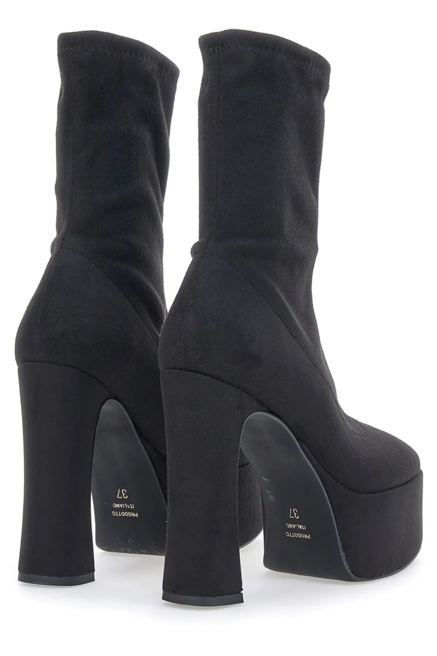 Stivaletti con Tacco Neri Pittarello Couture 281