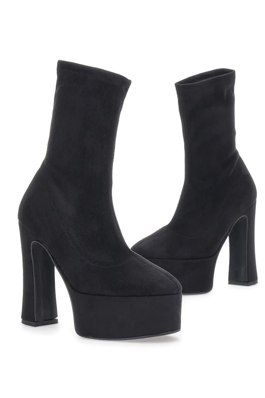 Stivaletti con Tacco Neri Pittarello Couture 281