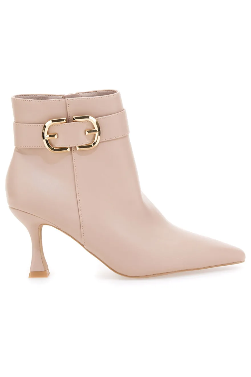 Stivaletti con Tacco Nude Mon Dieu B8830Q10 da Donna