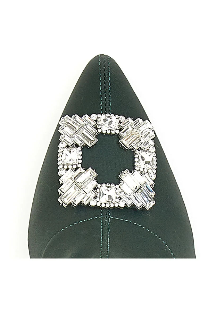 Stivaletti con Tacco Verdi dame Rose 896