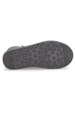Stivaletti Grigi con Pelo e Tomaia in Pelle MON DIEU WD90012