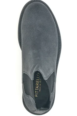 Stivaletti grigi in vera pelle con inserti elastici Pittarello Focus 1980