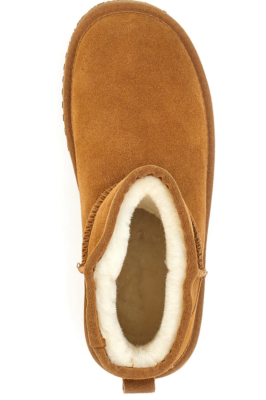 Stivaletti in Vera Pelle 3154 Camel