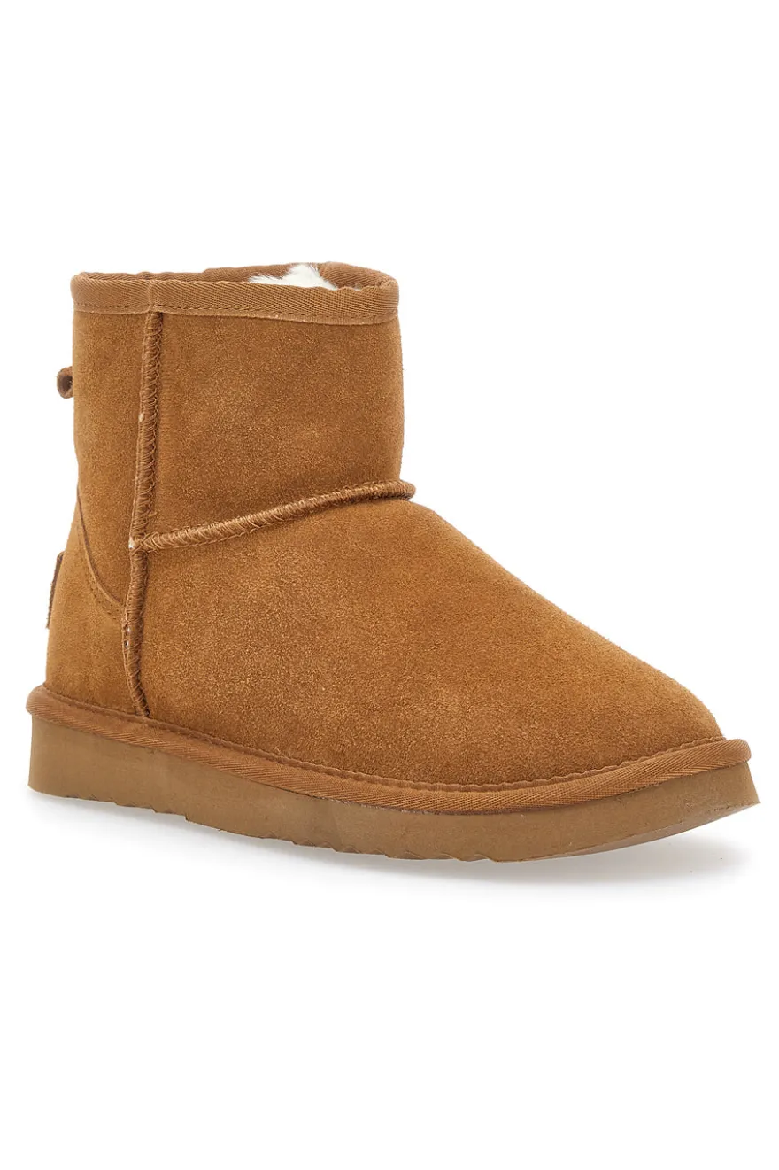 Stivaletti in Vera Pelle 3154 Camel