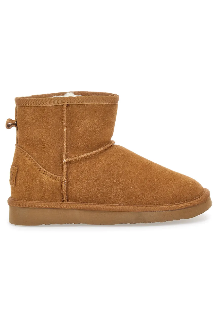 Stivaletti in Vera Pelle 3154 Camel