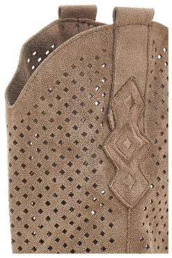 Stivaletti Khaki Con Cerniera First Lady P549