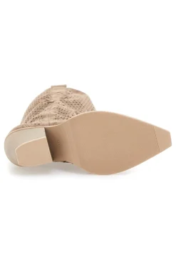 Stivaletti Khaki Con Cerniera First Lady P549