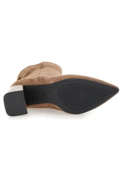 Stivaletti marroni con tacco largo Burani 51691C1062