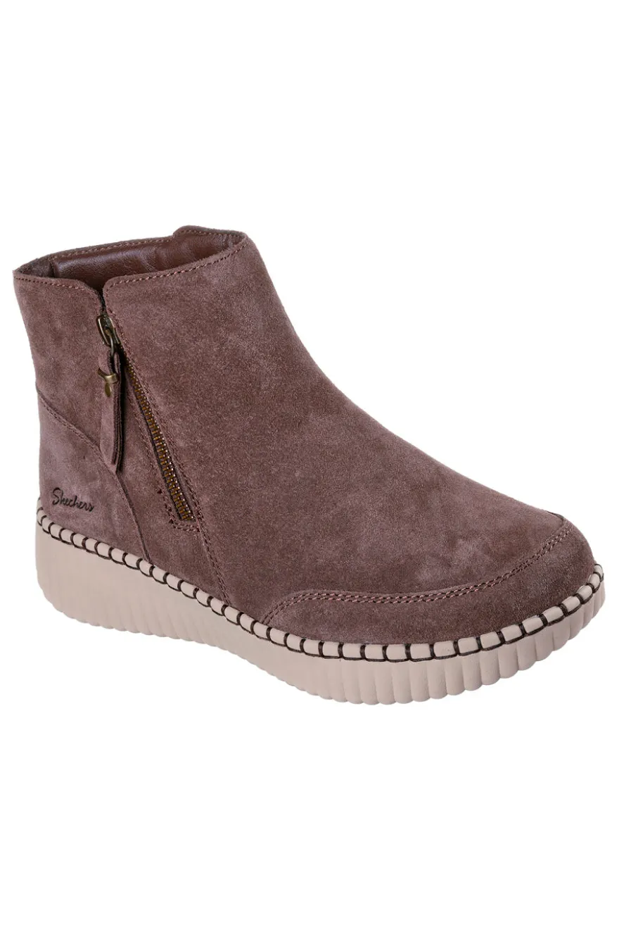 Stivaletti Marroni con zip Skechers Wilshire Blvd Weekend Crush