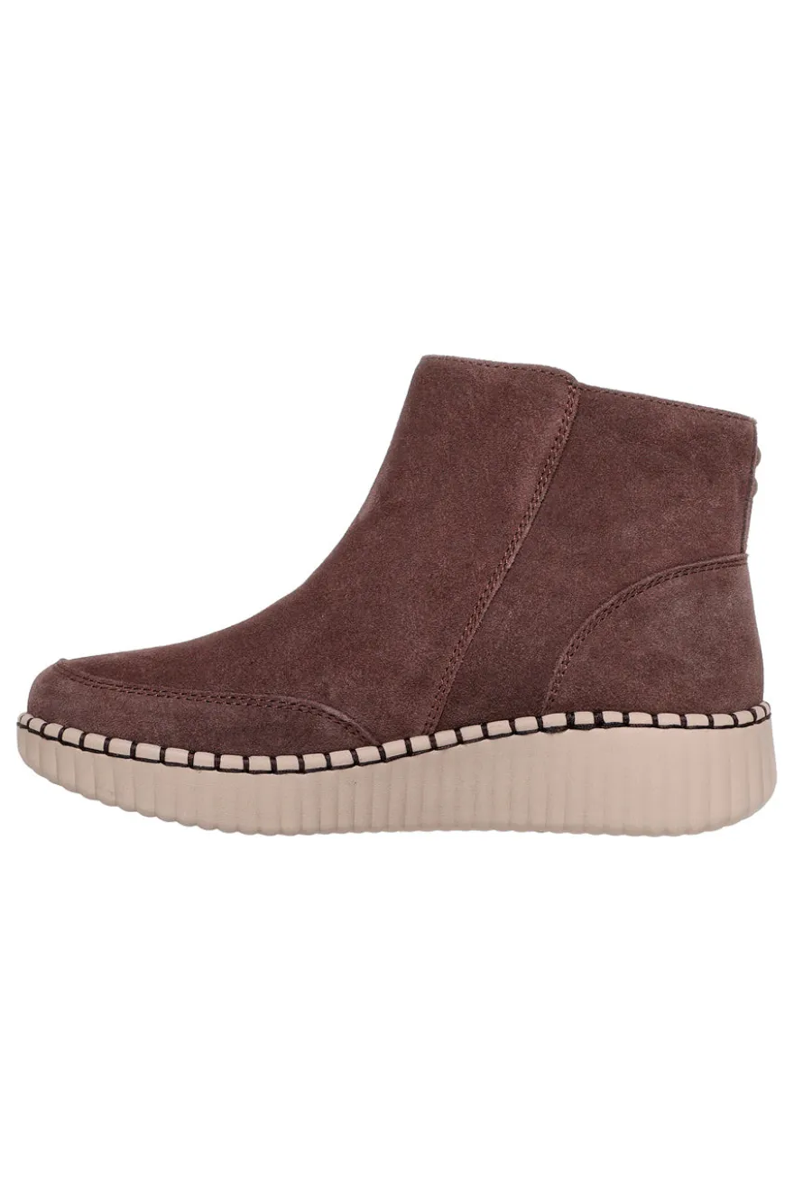 Stivaletti Marroni con zip Skechers Wilshire Blvd Weekend Crush