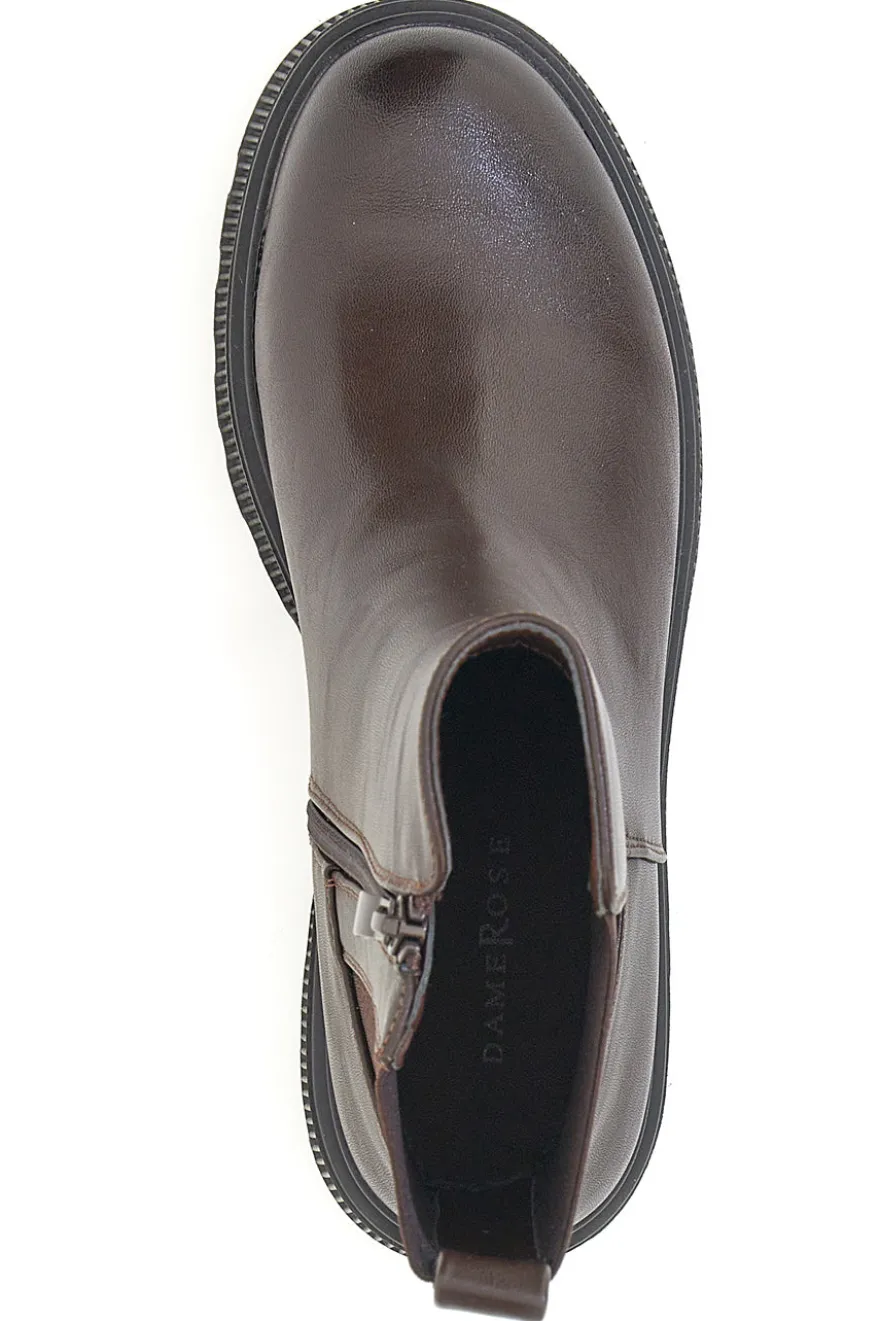 Stivaletti Marroni Dame Rose 23
