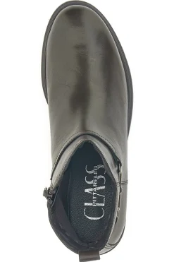 Stivaletti marroni in pelle con morsetto Pittarello Class 849240