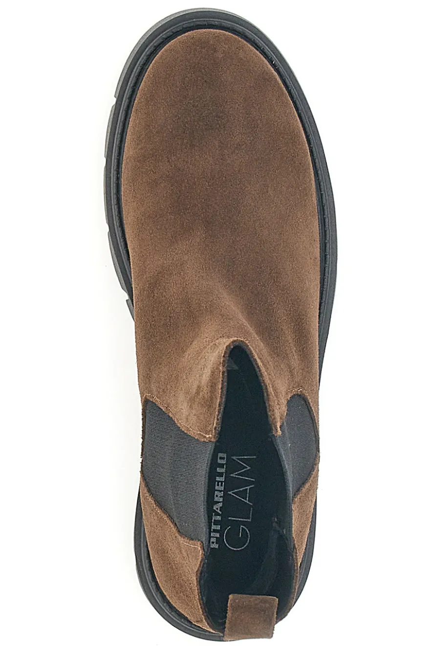 Stivaletti Marroni In Pelle Scamosciata Pittarello Glam 2545180