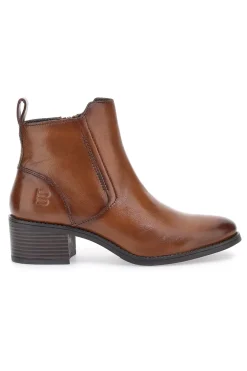 Stivaletti marroni in pelle caldi con zip Bagatt D15AMQ314000