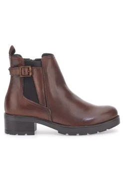 Stivaletti Marroni in Vera Pelle The First 20304
