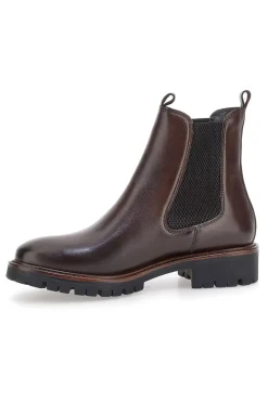 Stivaletti marroni in vera pelle con inserti elastici Pittarello class 2104