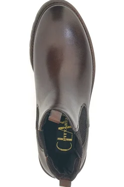 Stivaletti marroni in vera pelle con inserti elastici Pittarello class 2104