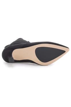 Stivaletti neri a calza con tacco a spillo Le Havre Paris 9001