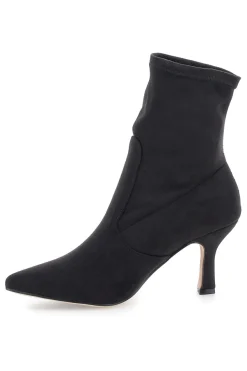 Stivaletti neri a calza con tacco a spillo Le Havre Paris 9001