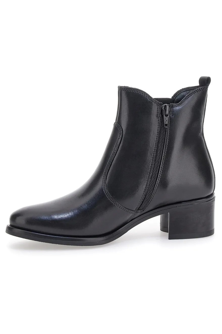 Stivaletti Neri Chelsea in Vera Pelle con Cerniera Pittarello Class 5135