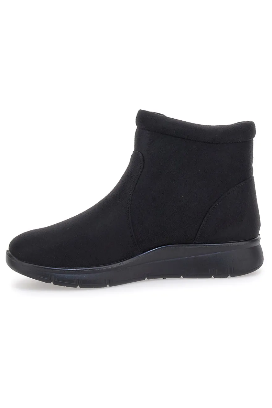 Stivaletti neri comfort con zip laterale e soletta morbida Plocadi MINA2700
