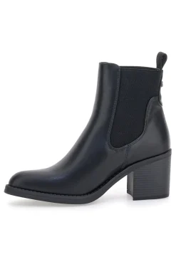 Stivaletti Neri con Elastici Laterali e Tacco Largo Pittarello Capsule 24186006