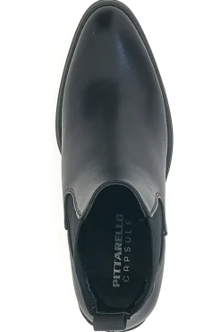 Stivaletti Neri con Elastici Laterali e Tacco Largo Pittarello Capsule 24186006