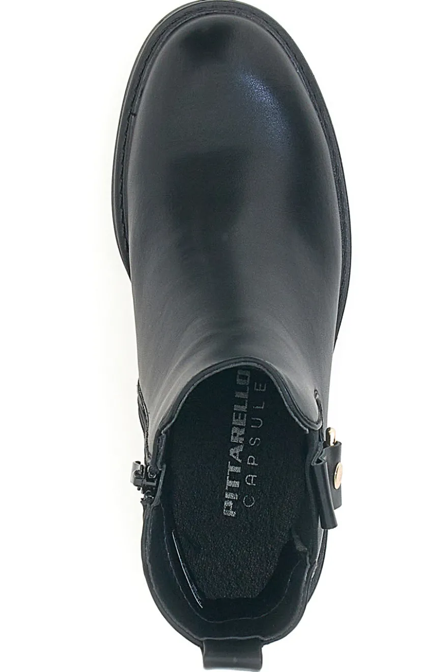 Stivaletti Neri con Elastico e Cerniera Laterale Pittarello Capsule 24286006