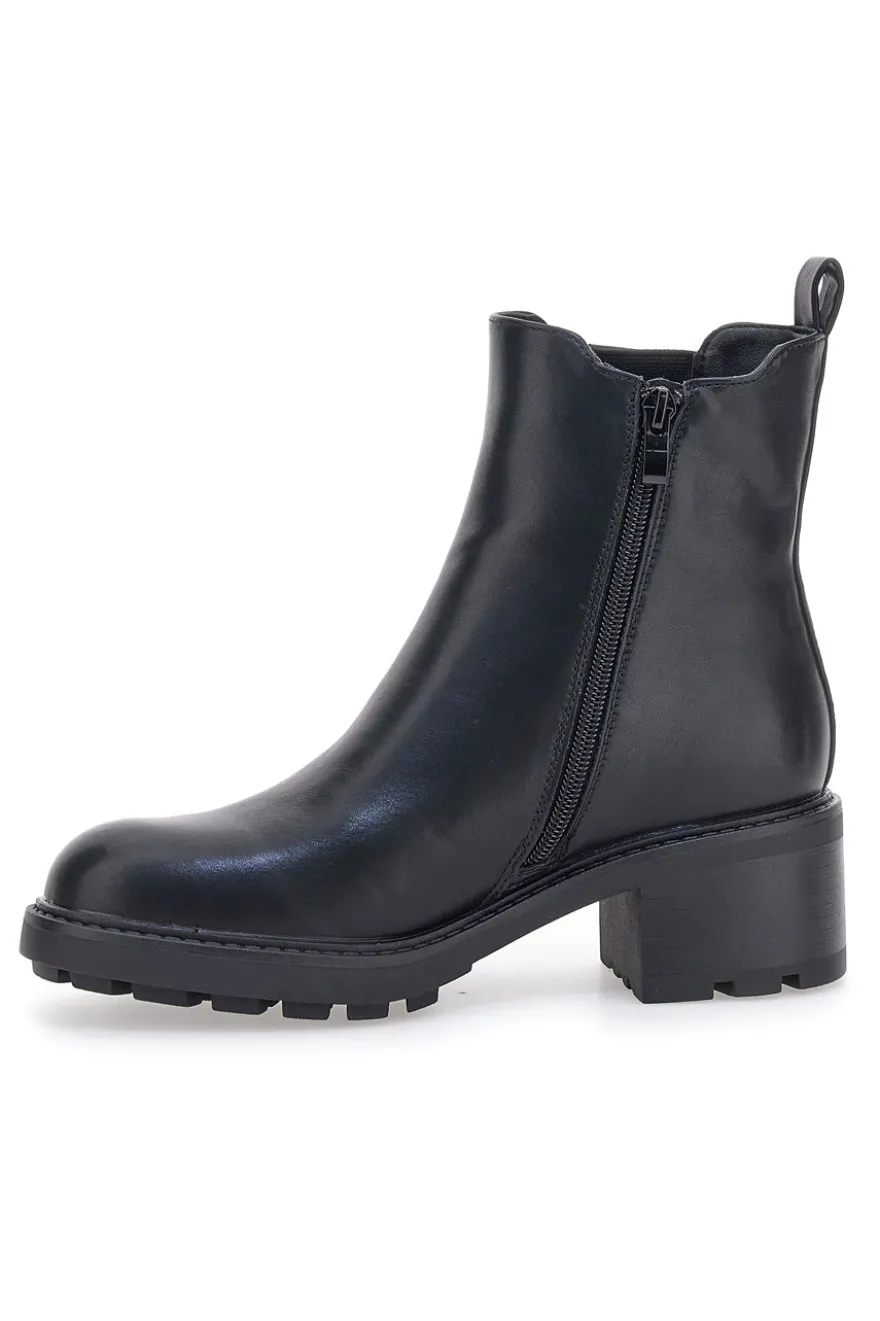 Stivaletti Neri con Elastico e Cerniera Laterale Pittarello Capsule 24286006