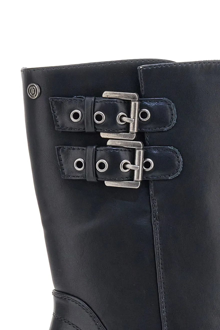 Stivaletti neri con fibbie PITTARELLO CAPSULE 24245 039