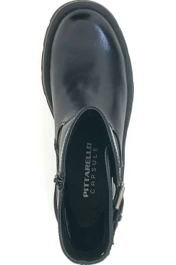 Stivaletti neri con fibbie PITTARELLO CAPSULE 24245 039