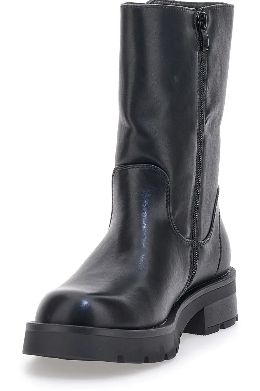 Stivaletti neri con fibbie PITTARELLO CAPSULE 24245 039