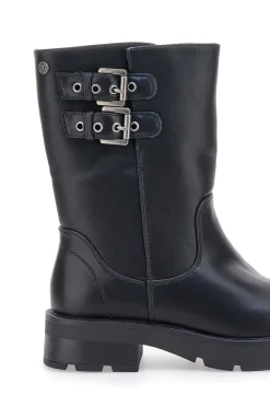 Stivaletti neri con fibbie PITTARELLO CAPSULE 24245 039