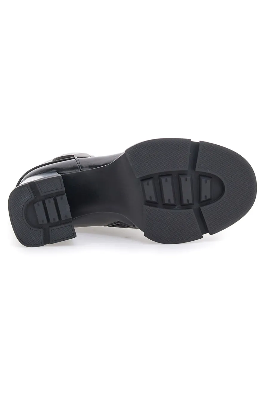 Stivaletti neri con gambale risvoltato alti SWISH 1X