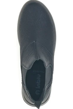 Stivaletti neri con inserti elastici e suola leggera Inblu 59 WG