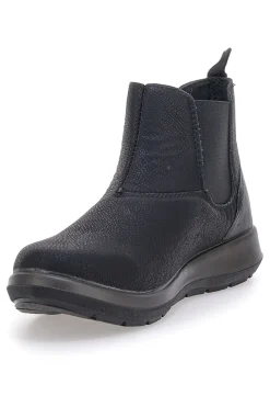 Stivaletti neri con inserti elastici e suola leggera Inblu 59 WG