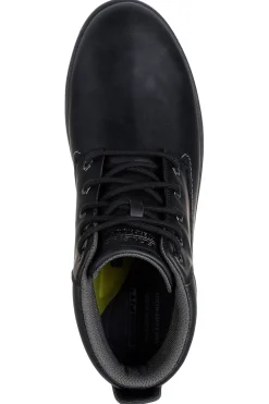 Stivaletti neri con lacci WaterProof SKECHERS GARLAN-DENO